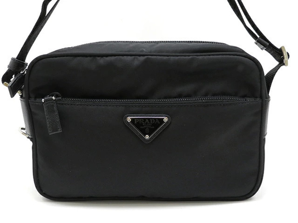 Prada Tessuto Shoulder Bag Black